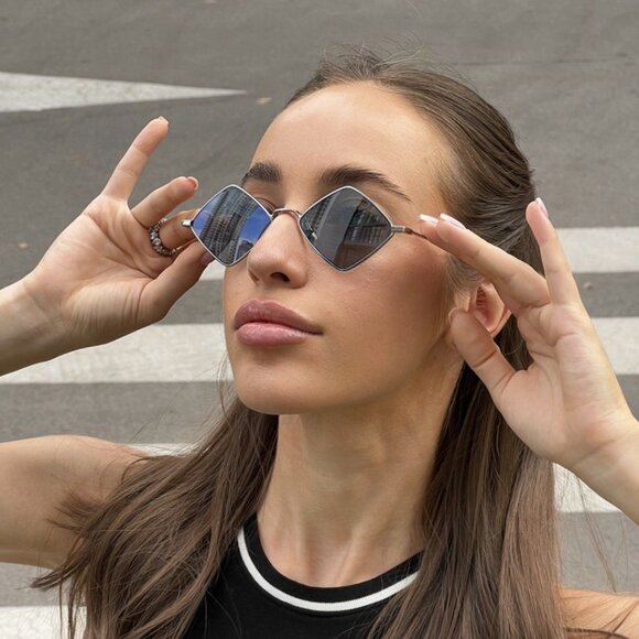 Saint Laurent Women Sunglasses Silver Flash SL302LISA 010 NEW AUTHENTIC main image 6